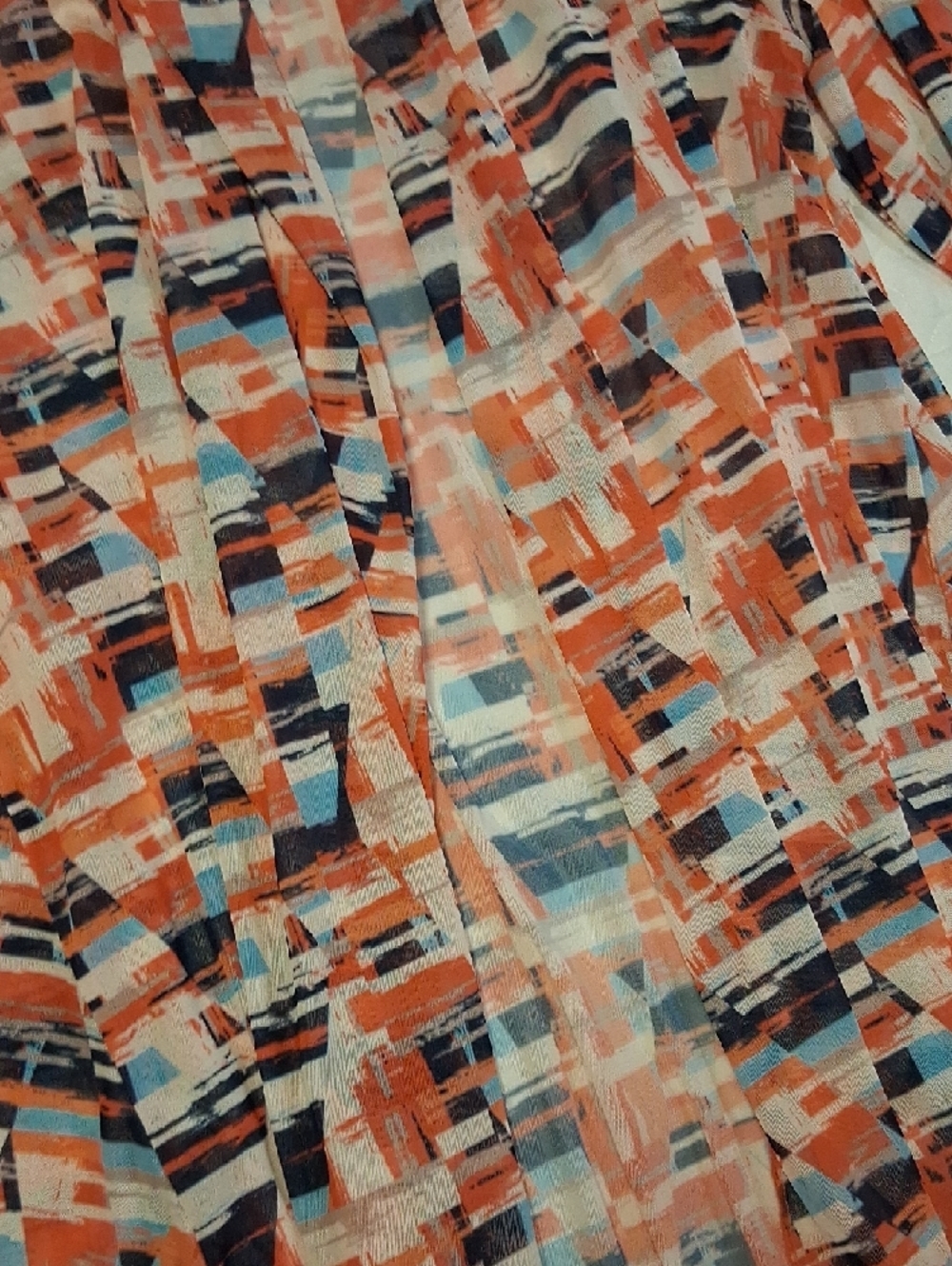 Lightweight Open-Front Women's Cardigan Jacket - Orange Multi By JJ. BEAUTIFUL - Picture 7 of 10